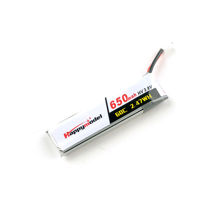 LinkMejor Moblite7 Spare Part 1S 3.8V 650mAh 30C Lipo Lihv Battery PH2.0 Plug For FPV Racing RC Drone