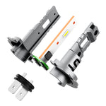 LinkMejor X5-H7 Pair 2600LM LED Car LED Headlight Bulbs Hi/Low Beam 6000K-6500K Unviersal Car LED Headlights