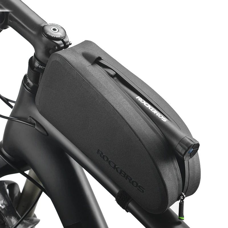 LinkMejor Waterproof Bike Bag 1.6L Large Capacity Cycling Top Front Tube Frame Bag Bicycle Equipment for MTB Road Bicycle