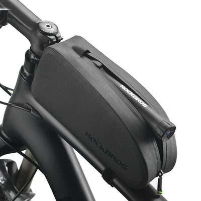 LinkMejor Waterproof Bike Bag 1.6L Large Capacity Cycling Top Front Tube Frame Bag Bicycle Equipment for MTB Road Bicycle