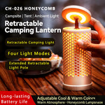 IPRee CH-026 Multi-Functional Telescopic Camping Lantern Rechargeable 28 LED 2600mAh Dual Color 180° Rotatable Waterproof Outdoor Portable Camp Lamp with Hook