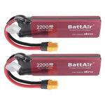 [EU/USA Direct]ISDT BattAir 2nd Gen 7.4V 2200mAh 50C 2S Smart LiPo Battery Wireless APP Control XT60 Plug for RC Drones Airplane