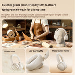 LinkMejor Evo Space bluetooth Headphone Gaming Headset ANC -45dB Depth Active Noise Canelling DNN Call Noise Reduction 40mm Titanium-plated Composite Diaphragm Hi-Res LHDC5.0 Audio 93H Playback Support Wired Connection Headphones with Mic