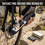 LinkMejor Ratchet Bike Repair Tool Kit Multi Functional Tire Lever Hook Magnetic Bit Storage 103g Lightweight Cycling Accessory