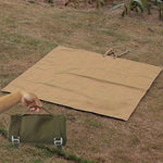 Xmund 600D Waterproof Picnic Blanket 145x200cm Large Camping Tarp Mat for 3-4 Person Caramel Army Green Khaki Outdoor Travel Beach Essentials