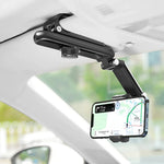 Universal Car Mobile Phone Holder Sun Visor Navigation 360° Rotation Car Support Direct View Car Multifunctional Mobile Phone Holder