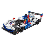 Eikee Y18082 1/8 MANS M V8 Blue Supercar Building Blocks Kit 3507PCS RC Racing Vehicles Model Desktop Ornament Collect Toys Gift