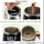 IPRee 400ml Automatic Self Stirring Magnetic Mug 304 Stainless Steel Coffee Milk Mixing Cup Creative Blender Smart Mixer Thermal Cups