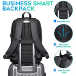LinkMejor Backpack Men's Shoulder Bag 15.6 Laptop Computer Bag Casual Sports Travel Backpack Breathable Large Capacity USB Charging Backpack