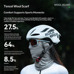 LinkMejor Warm Cycling Mask Soft Comfy High Elastic Neck Gaiter Breathable Fask Neck Protection for Outdoor Sports
