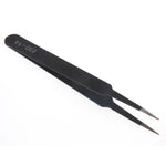 6PCS ESD10-15MM Stainless Steel Tweezers Industrial Curved Straight Repair Tools Tweezers