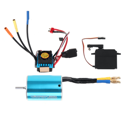 LinkMejor 104002 RC Car Spare 3650 4500KV Brushless Motor 45A ESC 6KG 3 Wires Servo 2187 2188 2189 Vehicles Models Parts