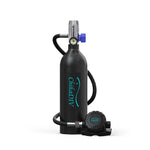 [US Direct] CHIKADIV 1L Scuba Tank Refillable Oxygen Cylinder Underwater Diving Gear for Diver Portable Diving and Snorkeling Equipment