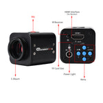 Mustool HY-5199 16MP HDMI Microscope Camera Sony CMOS Sensor 1080P Full HD Output 2K Recording Digital Zoom Multilingual Support