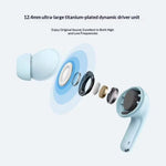 REDMI Buds 8 Lite TWS bluetooth 5.4 Earbuds ANC Earphone 42dB Active Noise Cancelling Dual Mic AI Call Noise Reduction 12.4mm Extra-large Titanium-plated Dynamic Driver Unit 36H Playback Ergonomics In-ear Sports Headphones