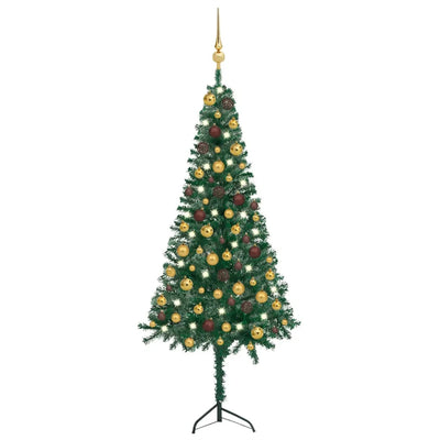 1.2m Artificial Christmas Tree with 150 LEDs, Easy Assembly Christmas Tree with Metal Stand and 95 Tips Decor for Home, Office, Party, Holiday Indoor Outdoor Decoration