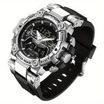 LinkMejor Men's Sport Digital Watches Multifunctional Luminous Wrist Watch Waterproof Shockproof Alarm Clock Men Watch