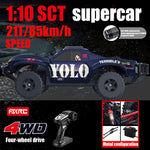 LinkMejor F29 RTR 1/10 2.4G 4WD 85km/h 3S Brushless RC Car Three Diffs Steel Drive Shafts LED Light Oil Shocks Short Course High Speed Monster Off-Road Truck Vehicles Models Toys