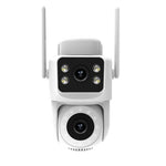 LinkMejor WiFi Tuya IP Camera 8MP HD Dual Lens Smart Security Camera 300 Pan 90 Tilt Color Night Vision Motion Alerts Waterproof Two-Way Audio Wireless Surveillance