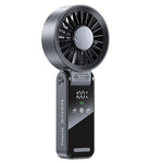 Tevorex Mini USB Fan with Digital Display 100-Speed Portable Folding Cooling Fan High Speed Strong Wind Handheld Small Fan for Outdoor