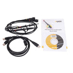 LinkMejor VDS1022 Virtual PC USB Oscilloscope 100MSa/S 25M Dual-Channel Oscilloscopes with Probe Cable Tools Accessory