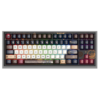 LinkMejor 5087V5 Lord of Mysteries Edition Keyboard 88-keys  Tri-Mode Hot-Swappable Gasket Mount 8KHz Polling Rate 10000mAh Battery PBT Dye-Sub RGB Backlit Custom Mechanical Keyboard
