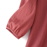 LinkMejor Women's Blouse Casual Lantern Sleeve Round Neck Shirt Plain Party Commute Pullover Tops