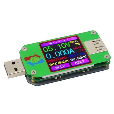 LinkMejor® UM24/UM24C USB 2.0 Color LCD Display Tester Voltage Current Meter Voltmeter Amperimetro Battery Charge Measure Cable Resistance