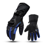 LinkMejor Motorcycle Gloves Waterproof Windproof Winter Warm Touch Screen Anti Slip Protective Knuckle Guard Cold Resistant Moto Riding Gloves