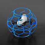 LinkMejor YL16 Competition Racing Flying Football Drone Removable 2 Batteries Design Altitude Hold Mode Gradient Lighting Grid Full Protection Child Gift Toys RC Quadcopter RTF