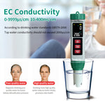 5-in-1 Water Quality Tester MF-X51 pH TDS Salinity EC Temperature Meter Accurate Portable Digital Water Analyzer for Aquariums Pools Labs Farming