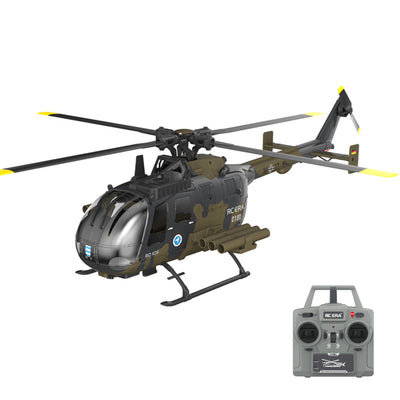 RC ERA C180 BO-105 2.4G 6CH 6G 1:25 Scale Altitude Hold Optical Flow Positioning TOF Altitude Hold Dual Brushless Motor Flybarless RC Helicopter RTF