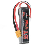 LinkMejor 7.6V 550mAh 100C 2S LiPo Battery XT30 Plug for RATE W20 Happymodel Mobula 8 GEPRC TinyGo Crux3 Cinewhoop FPV Drone RC Helicopter
