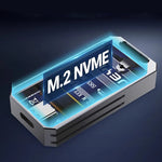 LinkMejor 2230 M.2 NVMe SSD Enclosure PCIe USB3.2 10Gbps Aluminum Case Portable External Solid State Disk Box Supports UASP TRIM