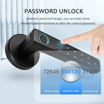 LinkMejor Tuya Biometric Smart Door Lock Electronic Digital Lock Password Fingerprint Keyless Entry Security Door Lock for Home