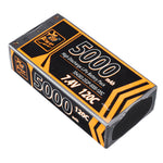 LinkMejor 7.4V 5000mAh 120C 2S Lipo Battery T Deans Plug Hard Case for RC Car