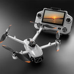 LinkMejor YL09 WiFi FPV with 4.3inch LCD Screen Controller 720P HD Dual Camera Servo Gimbal One-Key Spray 360° Obstacle Avoidance Brushless RC Drone Quadcopter RTF