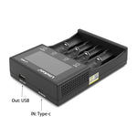 LiitoKala Lii-M4S Battery Charger for 26700 18650 26650 21700 AA Touch Button LCD Display Test The Battery Charger Capacity