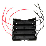 DIY 4 Slot 18650 Battery Holder With 8 Leads