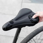 LinkMejor Soft High Elastic Silicone Anti-slip Bicycle Saddle Thickened Shock Absorption Waterproof Bike Cover Cushion for Outdoor MTB Riding