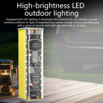 8x18650 DIY Power Bank Case PD45W Fast Charging LED Screen Transparent Battery Storage Shell Type-C Port without Battery