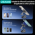 LinkMejor ZJ087 Vacuum Suction Magnetic Phone Holder N52 Strong Magnet Car Mount 1080° Rotation Foldable Zinc Alloy Dashboard Cell Phone Holder