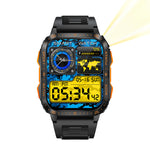 LinkMejor KT79 1.96inch HD Screen IPX8-3ATM Waterproof SOS Flashlight bluetooth Call Heart Rate Blood Pressure Blood Oxygen Monitor Sleep Monitoring Women's Health Multi-sport Modes Music Playback Smart Watch