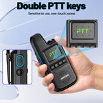 1/2PCS LinkMejor AI-828C Walkie Talkie Dual PTT UHF Wireless Copy Frequency Clear Voice Report 16 Channels Portable Ham Radio