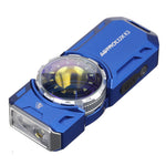 Astrolux® K3 1550LM EDC Flashlight Long Throw 209m Rotary Dial Control Throw Flood Combo LED Torch with RGB 18 LEDs, UV 395nm, 16300 Rechargeable, IPX6 Ideal for Outdoor, Search, Emergency and EDC Use