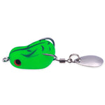 LinkMejor 5PCS 2.5cm Frog Fishing Lures Realistic Fisheye Bite Resistant Sharp Hook for Long Casting