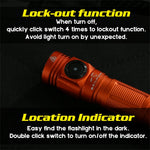LinkMejor M150 V4  850 Lumens EDC Compact Flashlight 5000K High CRI Rechargeable Mini LED Torch Waterproof Camping Light