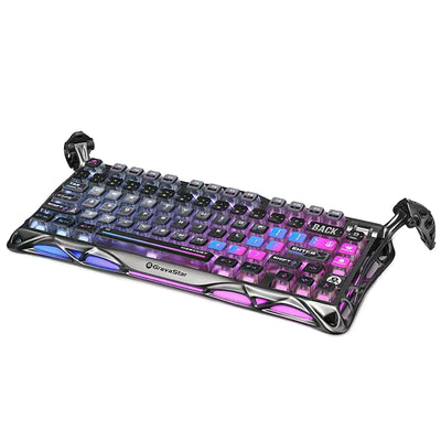 LinkMejor Mercurys K1 PRO Mechanical Keyboard Tri-mode Hot Swappable Gasket RGB Aluminum Alloy 75% Layout Customized Wireless Gaming Keyboard