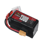 LinkMejor 6S 22.2V 1300mAh 60C 28.86Wh LiPo Battery XT60 Plug for Geprc Cinelog35 V2 RC FPV Racing Drone