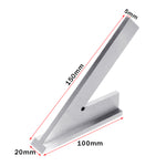 150x100mm 45 Degree DIN875-2 Angle Corner Square Ruler Wide Base Gauge Woodworking Tool